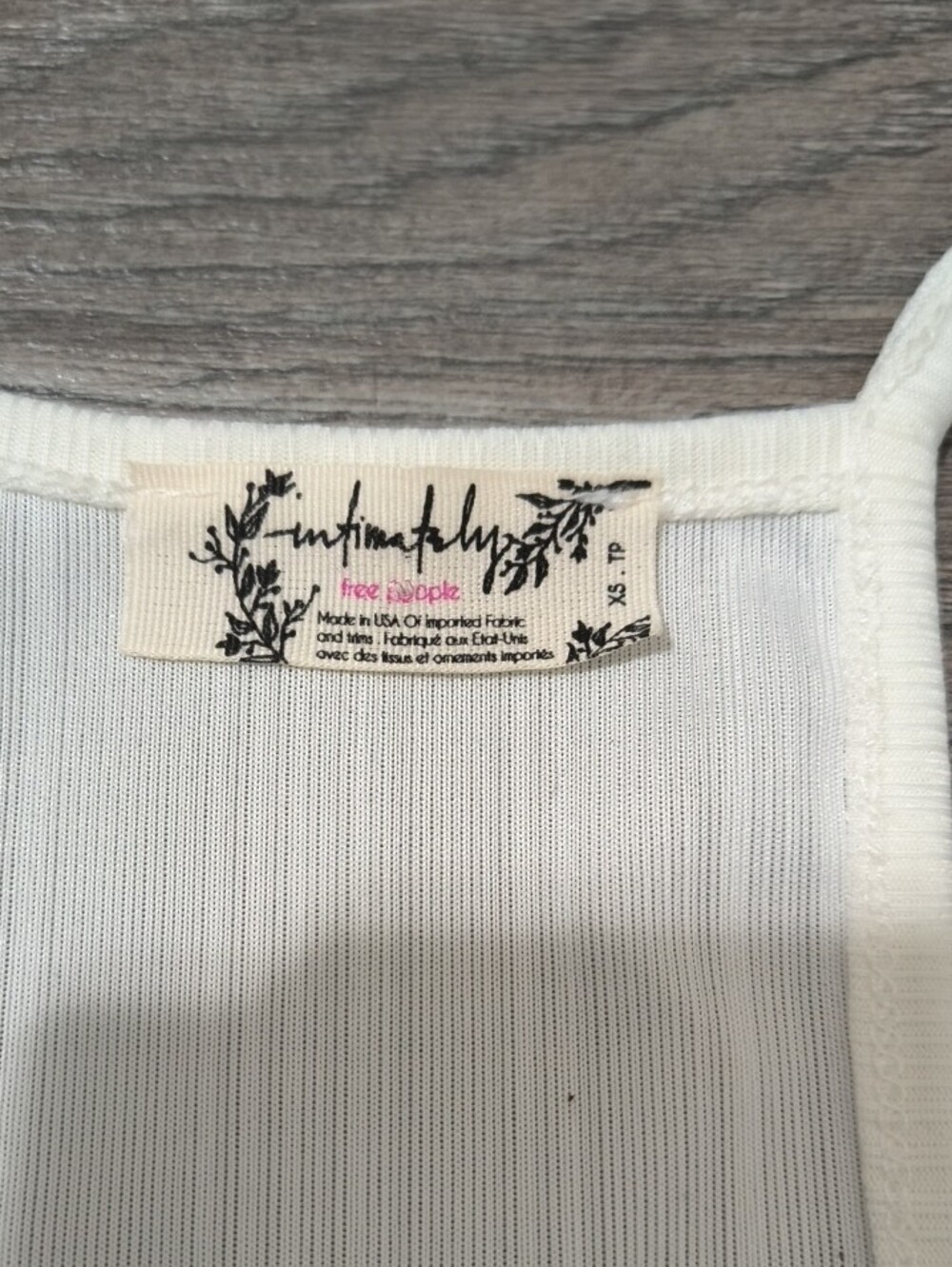 Free People White Ribbed Racerback Tank - Picture 2 of 3
